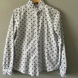 Brooks Brothers Polkadot Top